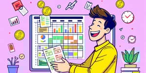 Mantenha planilhas simples para controlar despesas