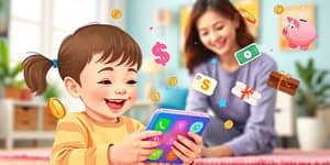 Conta digital infantil com recursos para educação financeira