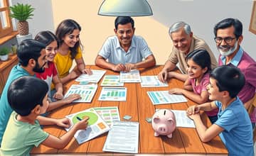 Inclua toda a família no processo de organização financeira