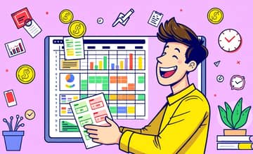 Mantenha planilhas simples para controlar despesas